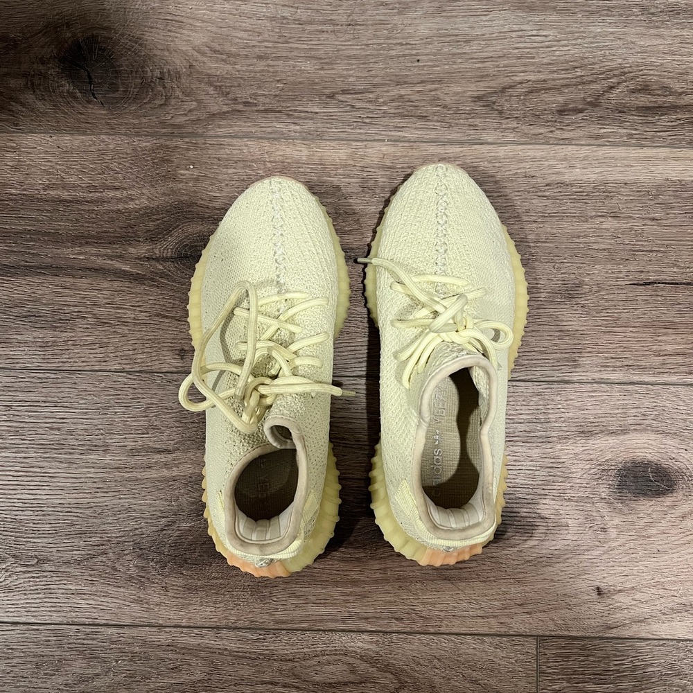 Adidas Light Yellow Yeezy Sneakers